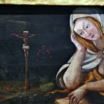 Autore ignoto - Polittico di sant'Antonio abate e santa Maddalena - dettaglio della predella lato sx