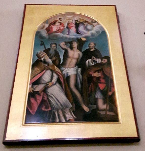 VILLORBA (Tv). Chiesa dei Santi Fabiano e Sebastiano, con immagine di